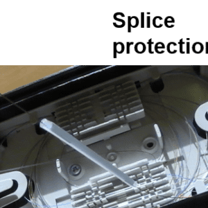 Fusion splice protection using heatshrink splice protector